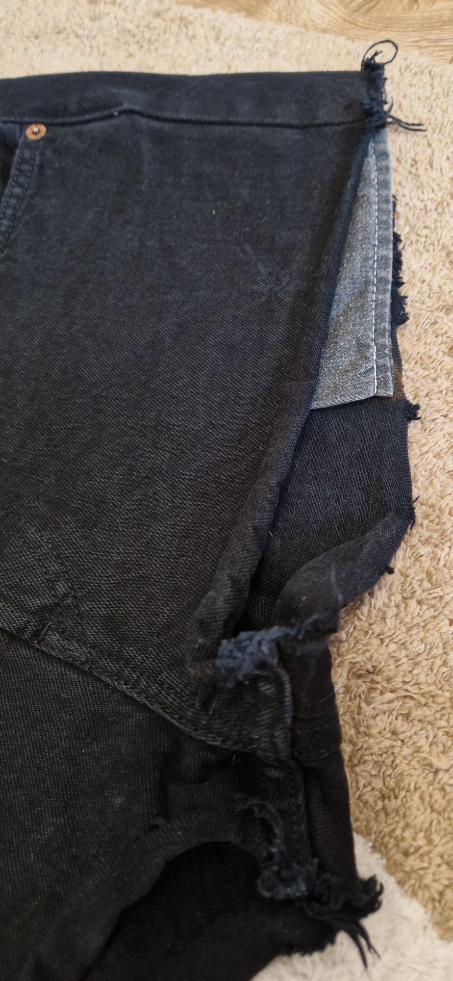 Levi's 501® | Spodenki Jeansowe | W31 L32 | Czarne | 100% Bawełna