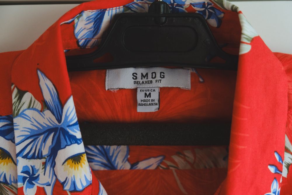 Koszula Hawajska, SMOG, rom M, relaxed fit