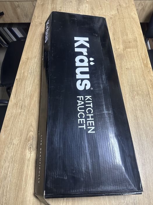 Змішувач для кухонної мийки Kraus Artec Pro KPF-1603SFSMB чорний