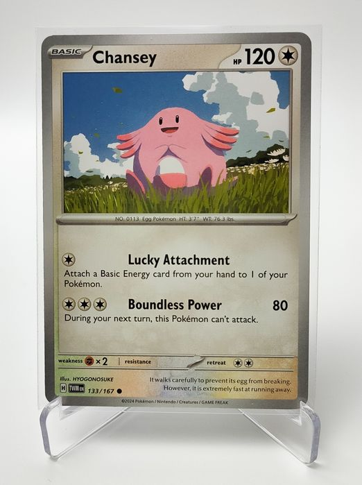 Chansey 133/167 karta pokemon Twilight Masquerade
