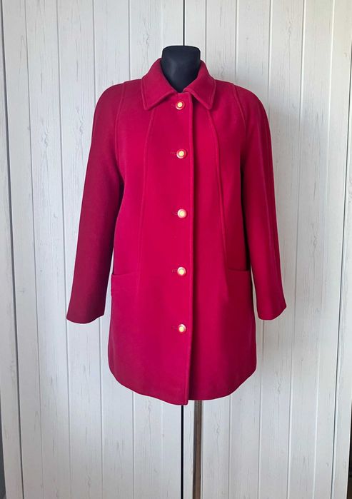 Kesta London przejściowy wełniany damski płaszcz L