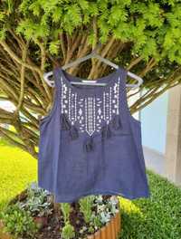 Blusa Azul Senhora ONLY