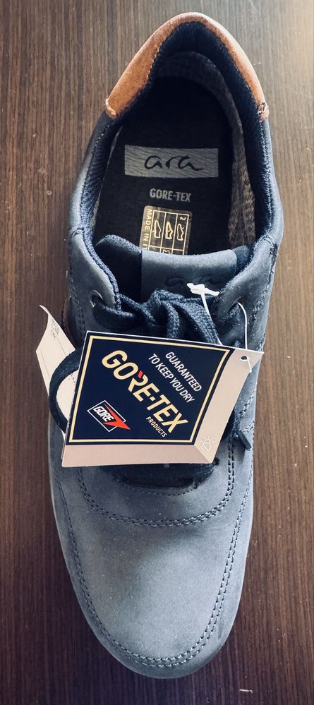 Buty skórzane wodoodporne Ara z Gore-tex.