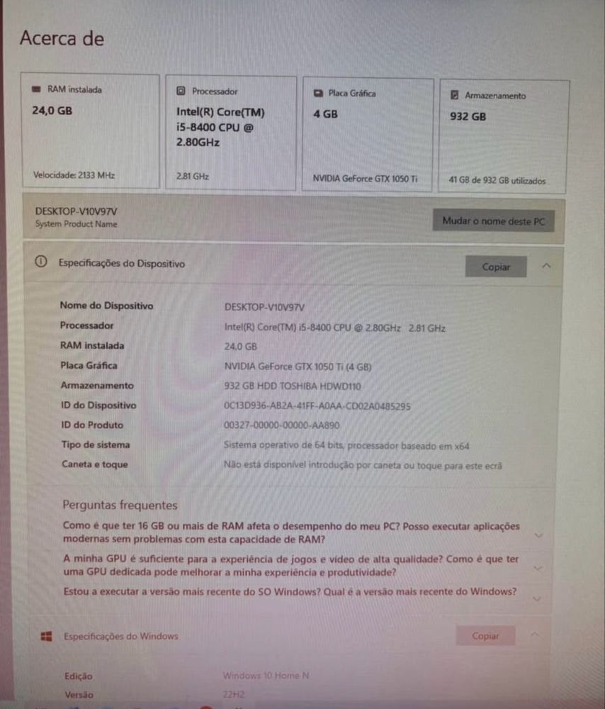Vendo pc gaming