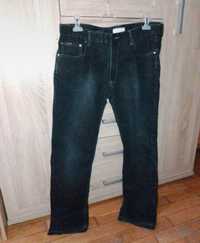 Męskie spodnie jeans czarne W36 L32