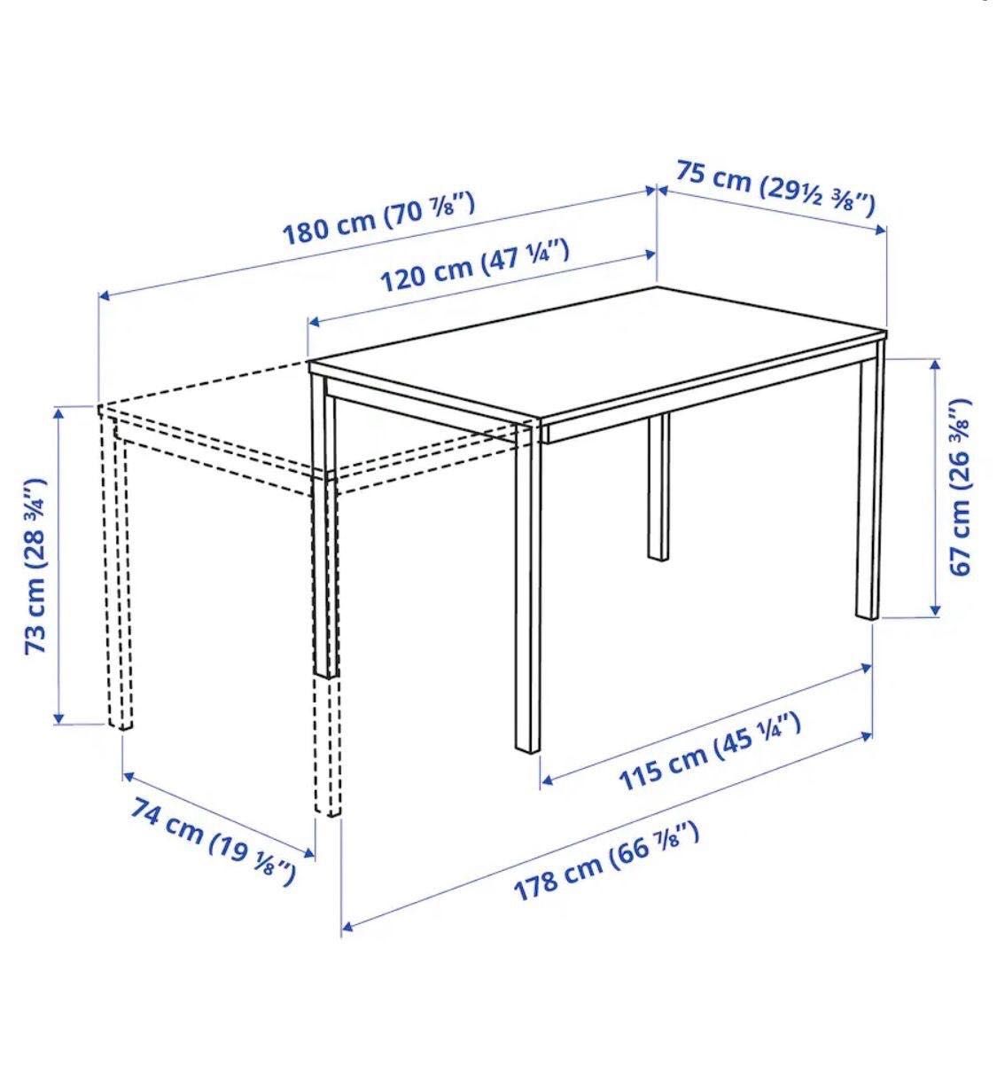 Mesa extensível VANGSTA