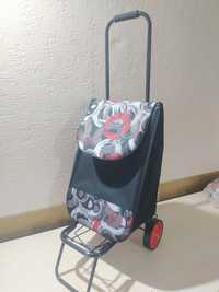 Тележка с сумкой кравчучка візок тачка хозяйственная шопинг