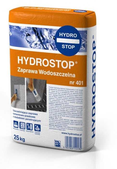 Hydroizolacja Hydrostop-Zaprawa Wodoszczelna, Prod nr 401