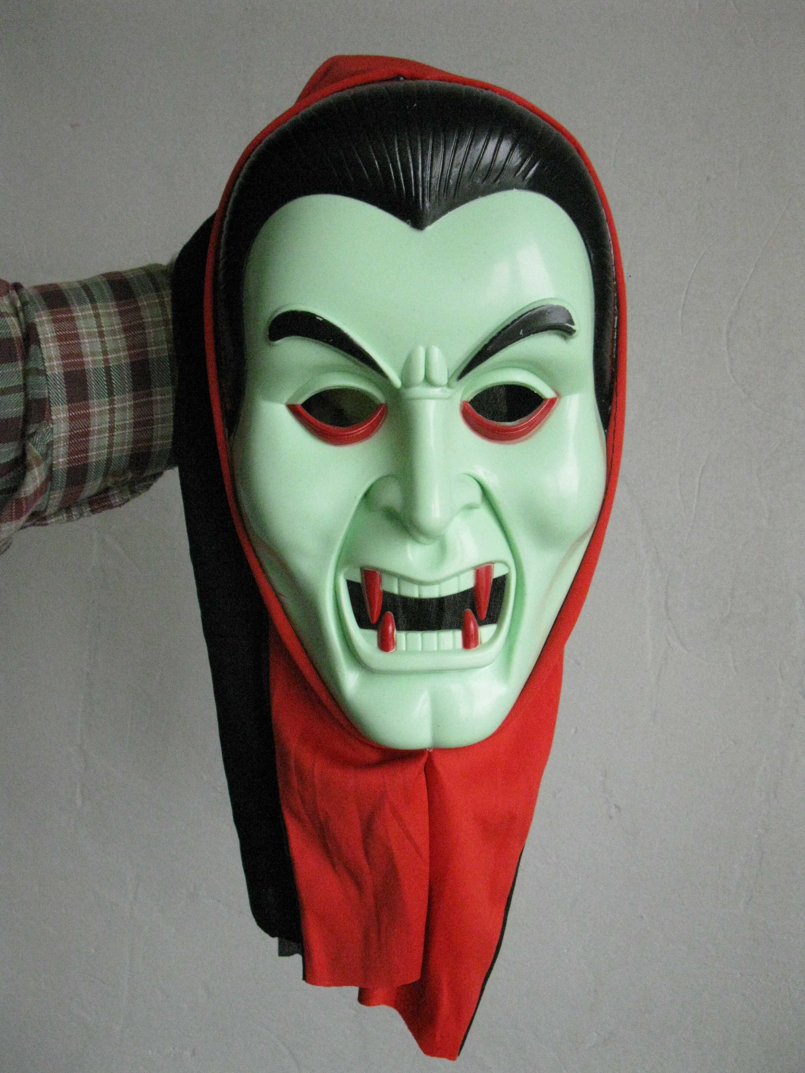 Карнавальная маска Вампир, с капюшоном, балахоном маска Дракулы
