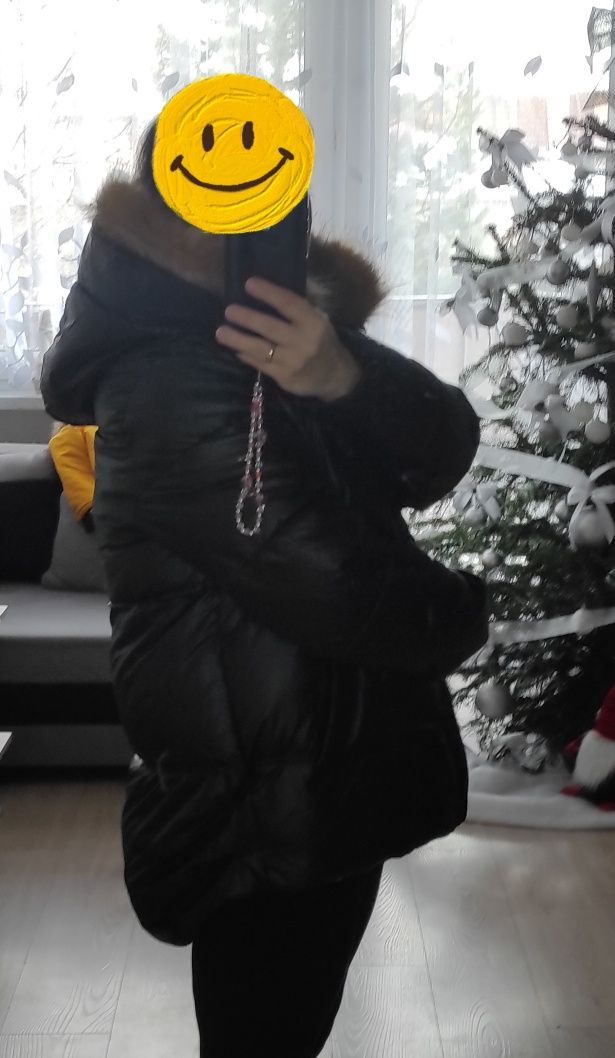 Kurtka zimowa, asymetryczna r.XXL