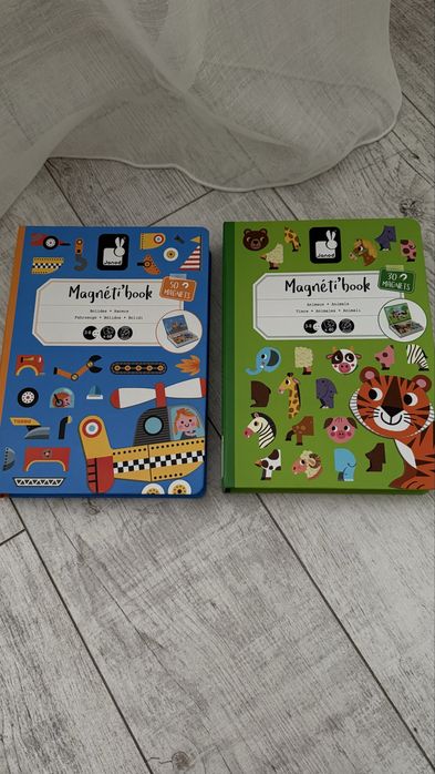 Магнітна книга-пазл Janod "Транспорт" та Тварини