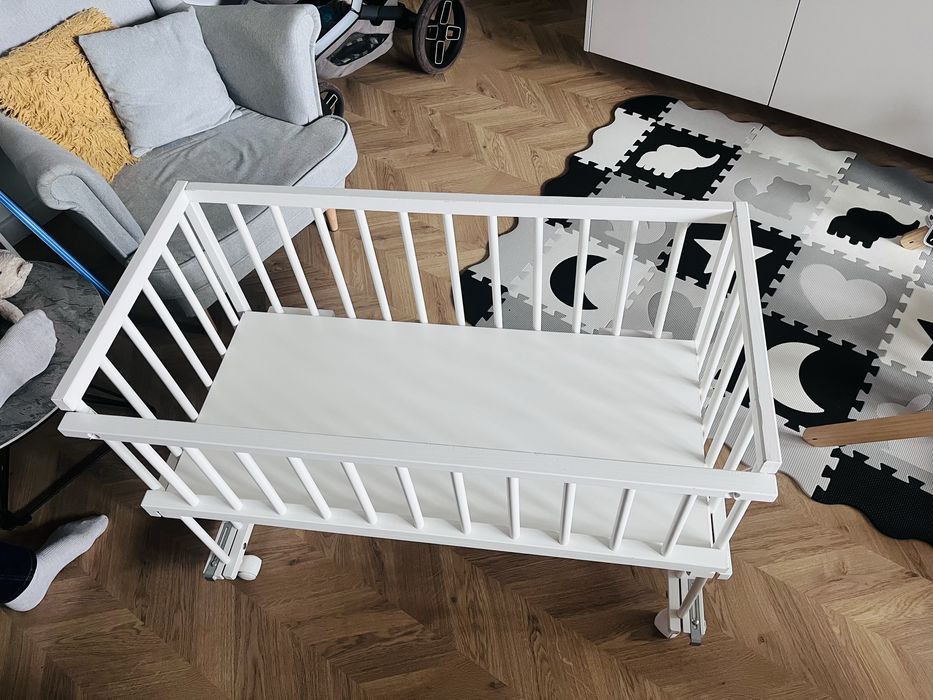 Dostawka Klupś, Piccolo Due, łóżeczko dostawne, białe, 90x45 cm