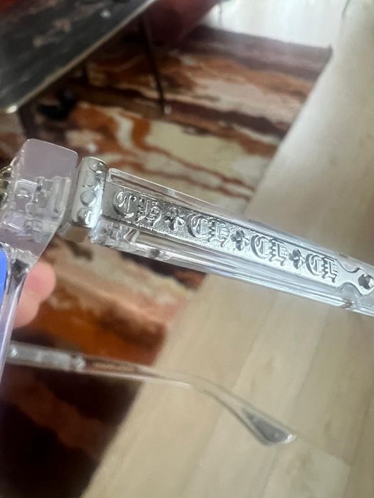 Przezroczyste okulary chrome