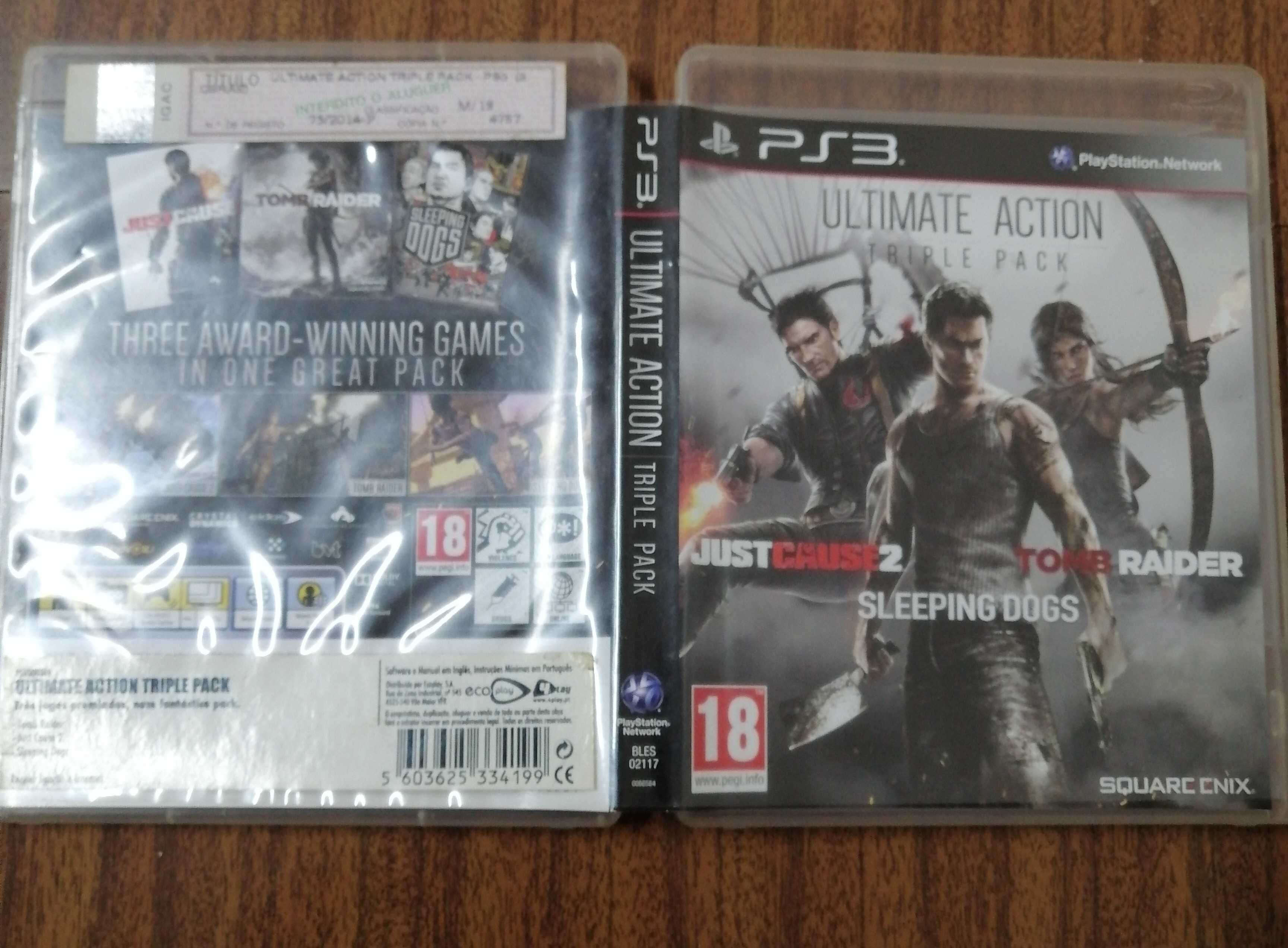 Jogos PS3 | Ultimate Action Triple Pack e Gran Turismo 5