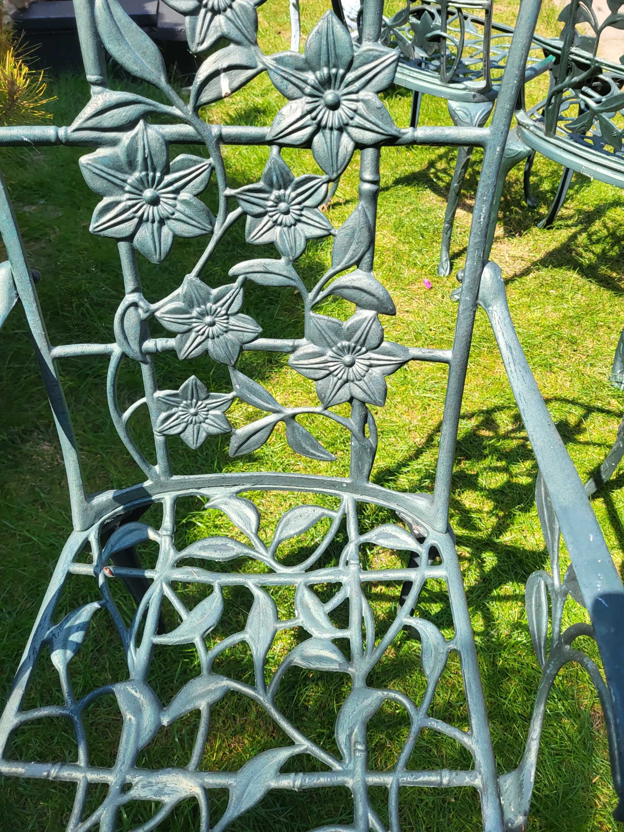 Aluminiowe krzesła ogrodowe komplet 2 szt Wiele modeli unikalne wzory