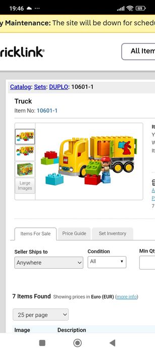 Lego duplo 10601
