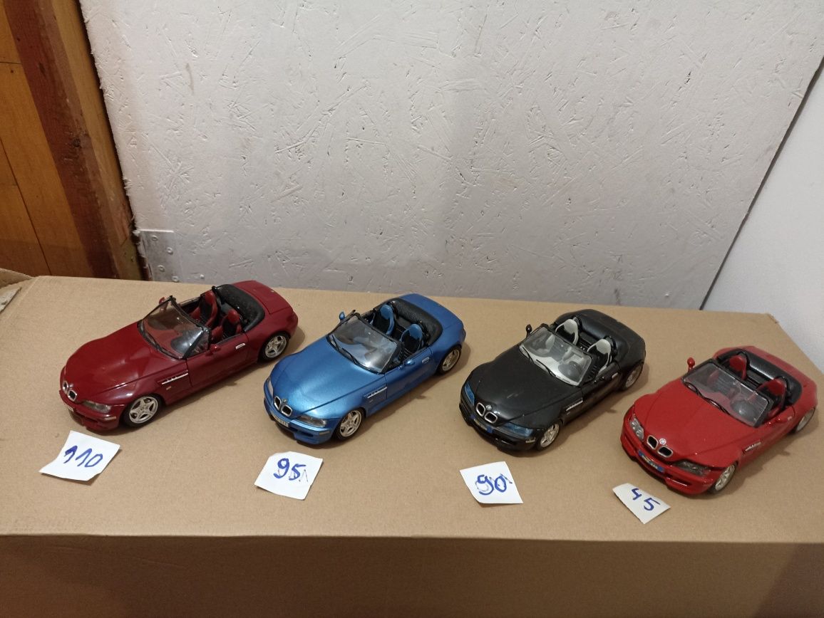 10 modeli samochodów BMW w skali 1:18