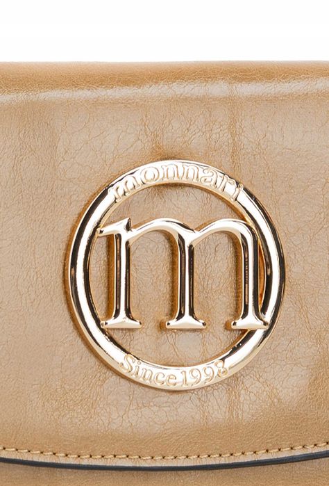 MONNARI Portfel Damski Klasyczny Elegancki Beżowy Skóra Ekologiczna