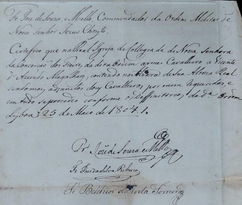 Carta Regia Dom João.