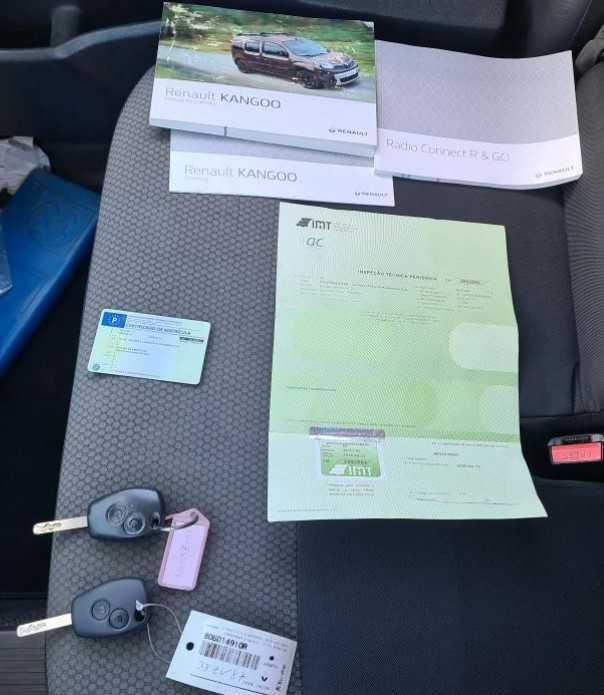 Renault kangoo - 3 lugares - 6 velocidades
