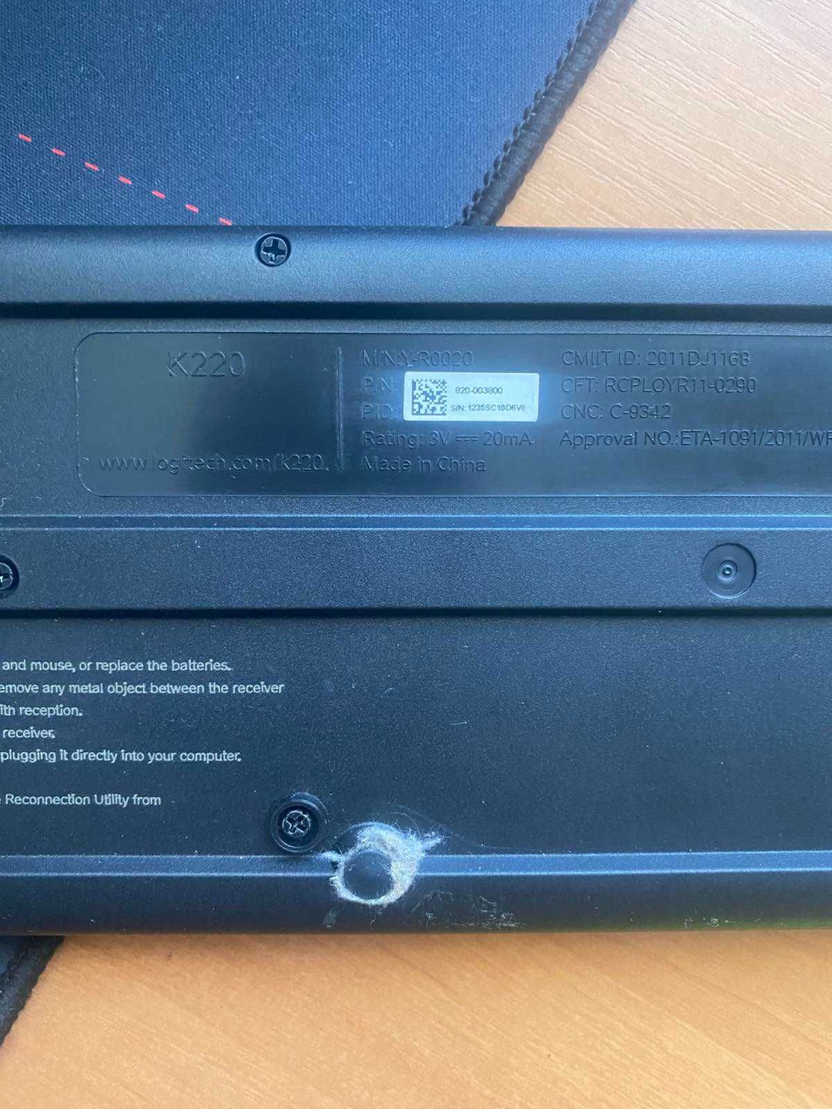 клавіатура logitech k220