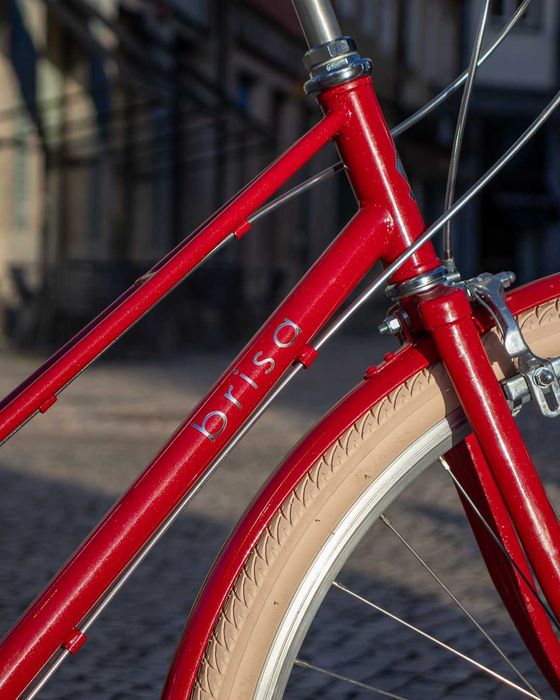 Bicicleta Cidade Brisa Bordeaux Customizada