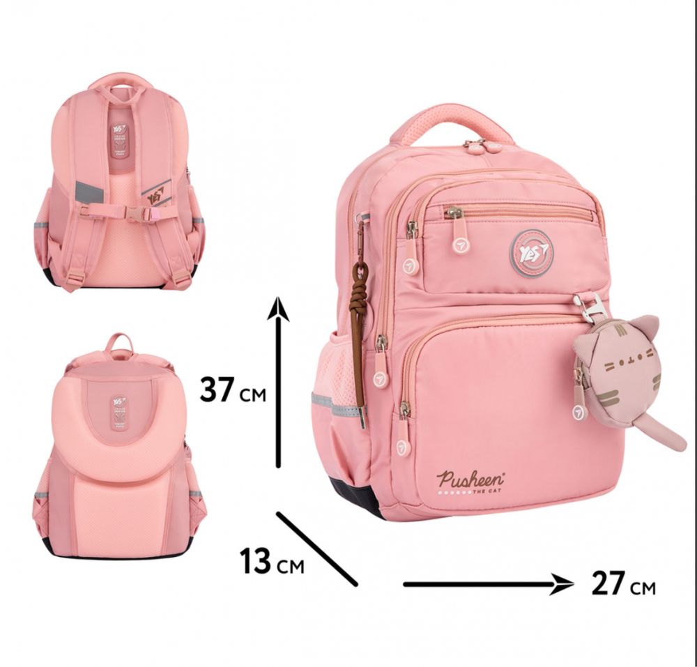 Рюкзак шкільний YES Pusheen Fatty S-108