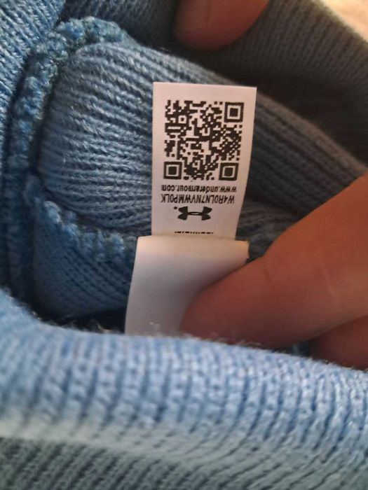 Блакитна шапка UA Halftime Cuff Under Armour Обхват 54.9 см-60.6 см