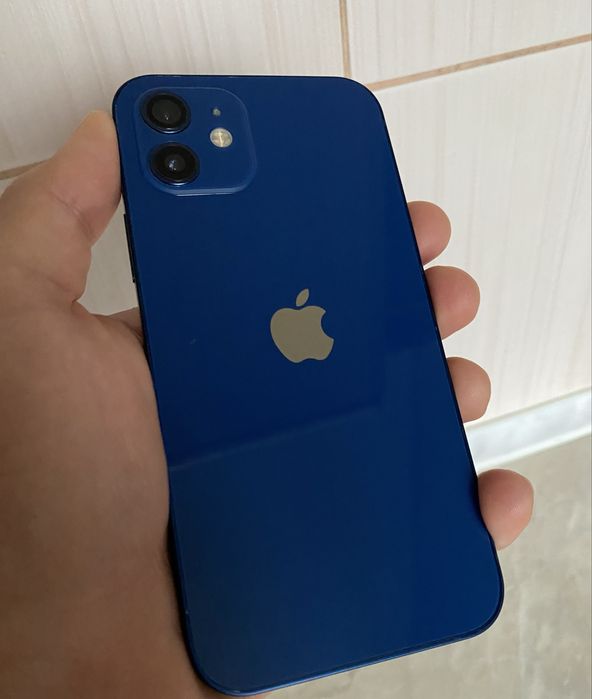 iPhone 12 blue 64 gb, айфон 12