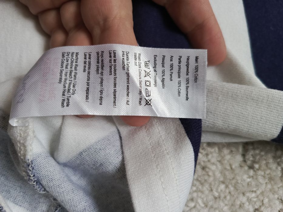 Bluzka Joules w paski z kwiatowym motywem, 100% bawełna, 38 M