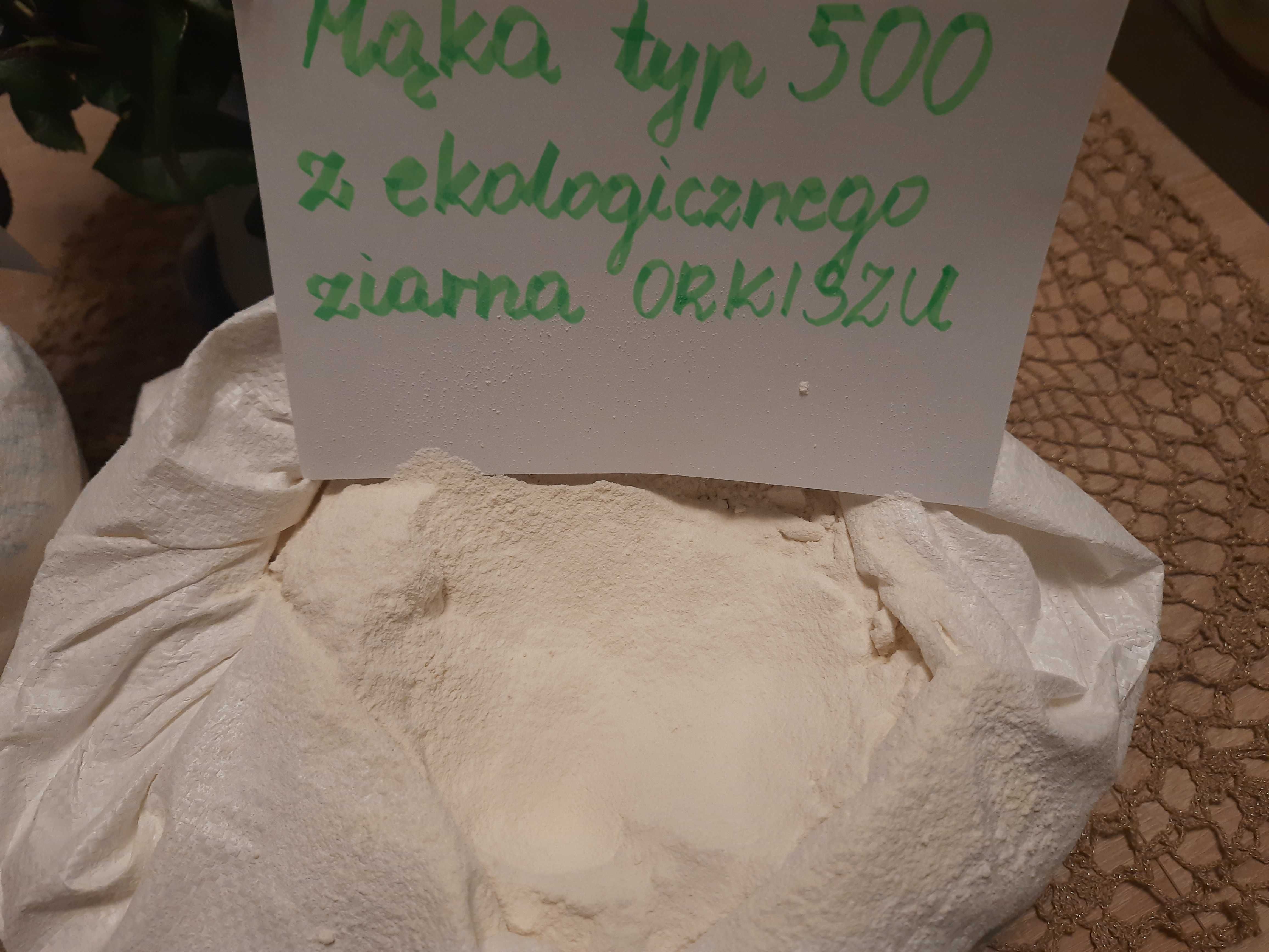 10 kg certyfikowanej EKOLOGICZNEJ mąki  orkiszowej typ 500