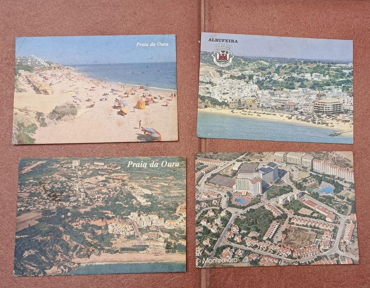 4 postais do Algarve anos 80
