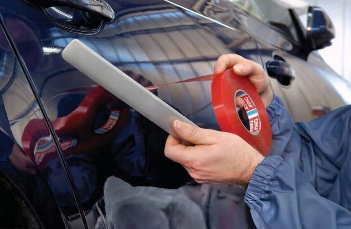 TESA 4965 Dwustronna Cienka Taśma PET Przeźroczysta MOCNA 12mm  50m