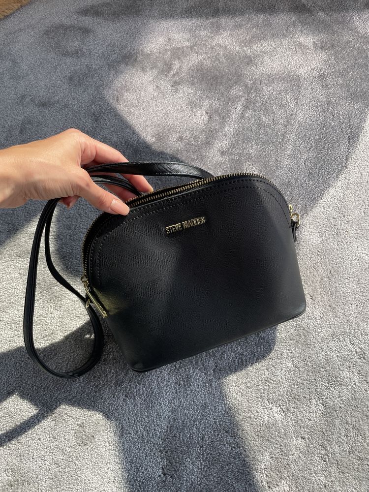 Steve Madden Torebka Crossbody czarna złota nowa