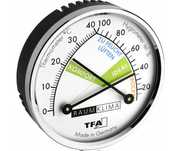 Termometr Barometr TFA Dostmann 45.2024 srebrny