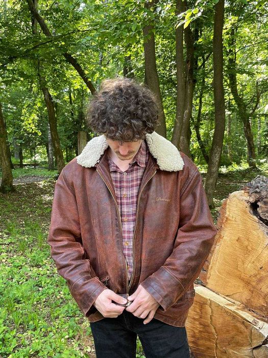 Вінтажна куртка авіатор 90х Paramount leather aviator jacket