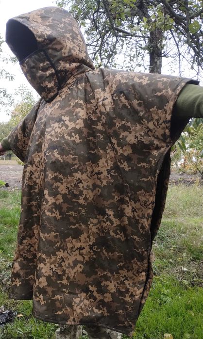 Військовий плащ, дощовик. Пончо анти тепловізор.