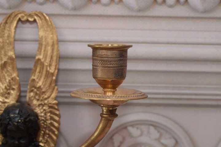 Dwa Kinkiety Ścienne - Anioły - Lampy Ścienne - Dekoracja