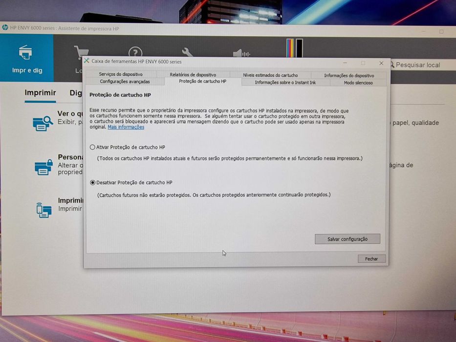 Impressora Multifunções HP Envy 6010 (Fatura e Garantia)