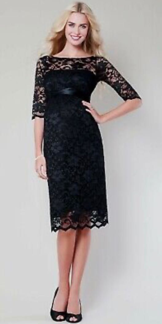 Sukienka koronkowa ciążowa czarna Tiffany Rose Amelia Dress 34 36 xxs