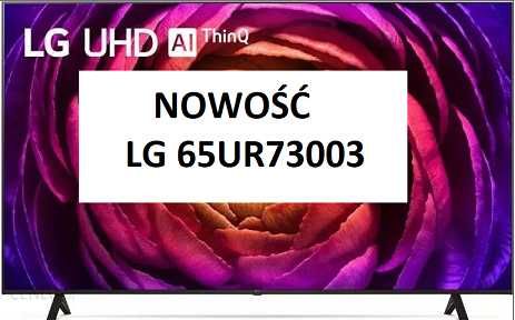 NOWOŚĆ NOWY LG 65UR73003 Sztuczna Inteligencja SMART WiFi Bluetooth