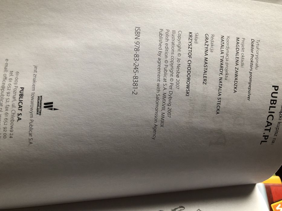 Doktor Proktor i proszek pierdzioszek Jo Nesbo