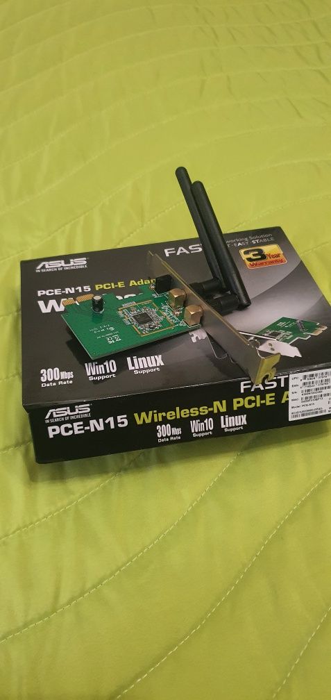 Placa WiFi Asus PCE N15 PCIe.
Motive de venda troca de motherboa