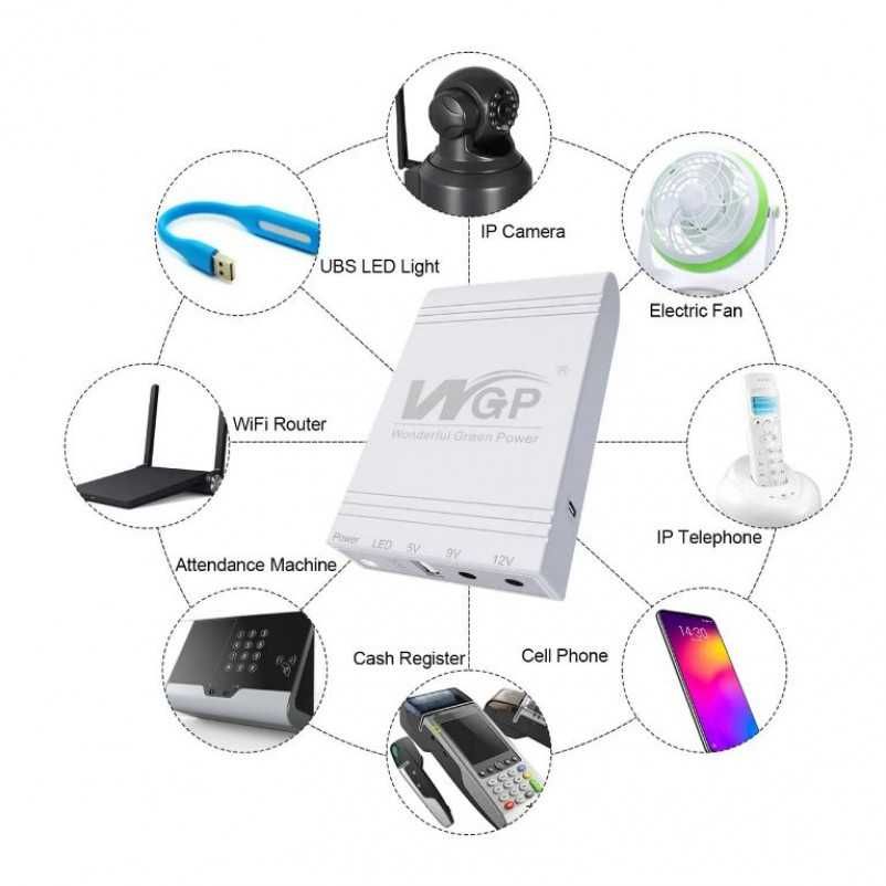 Зовнішня батарея/WGP Mini 5V/9V/12V 10400 mAh
