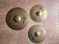 Pratos de bateria Zildjian Planet Z. Prato de choques e ride/crash