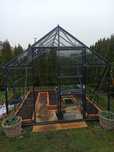 Aluminiowa szklarnia ogrodowa LAMS CARVI 8,1m2 szklo hartowane
