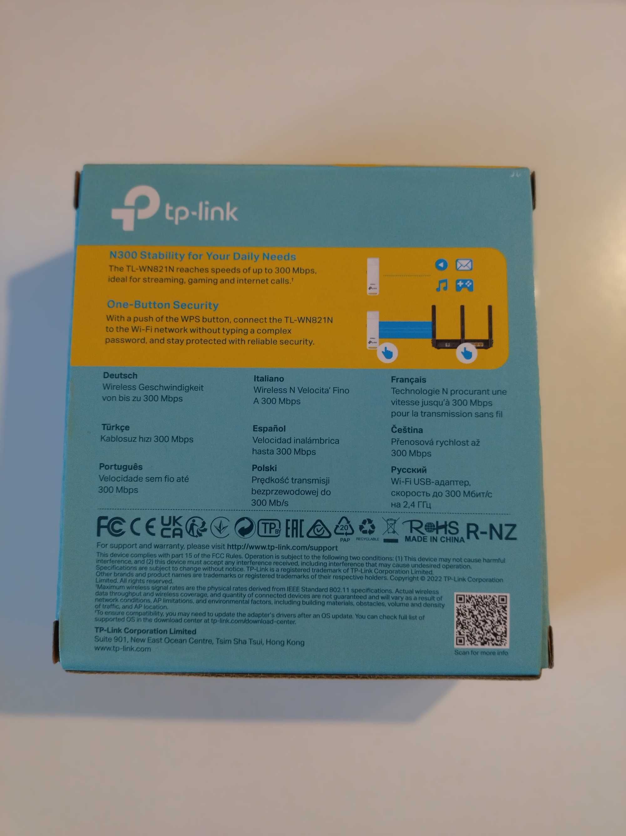 Karta sieciowa Tp-link 300 Mbps bezprzewodowa usb TL-WN821N