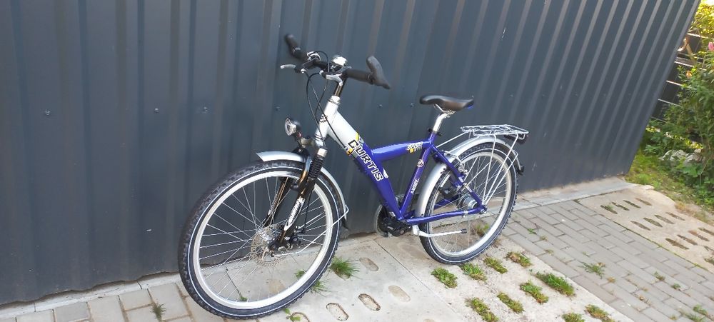 Rower dziecięcy CURTIS koła 24" amortyzator 7-biegów hamulec tarczowy