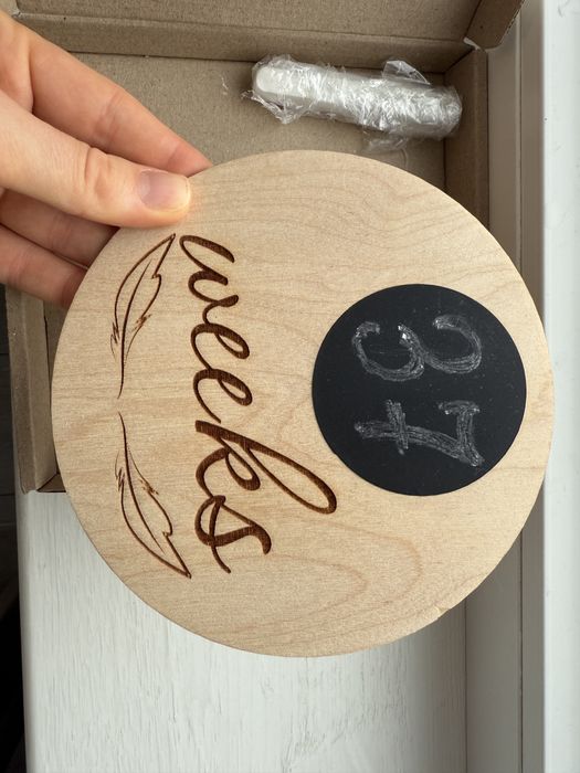 Табличка для фотосесій під час вагітності