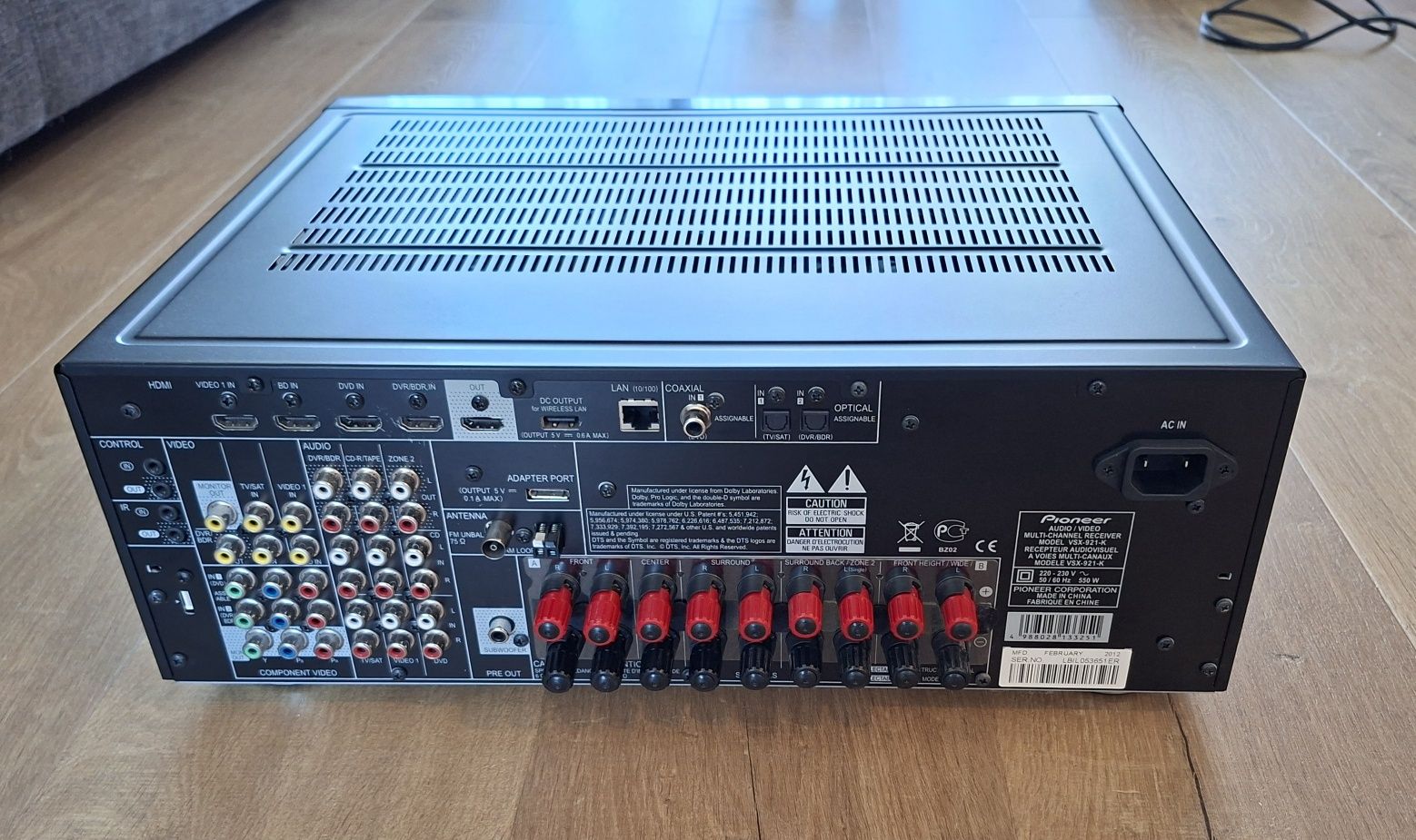 Amplituner kina domowego pioneer vsx 921 k 7.1 k